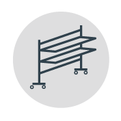 shelving icon for retail operations indirect spend categories